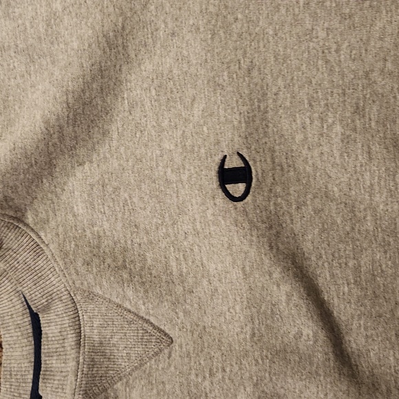 Men's Champion Sweatshirt Color Gray Size M - Picture 4 of 7